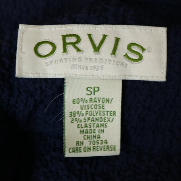 Orvis Navy Blue Scrunch Jacket Zip-Up Lightweight - Picture 10 of 12